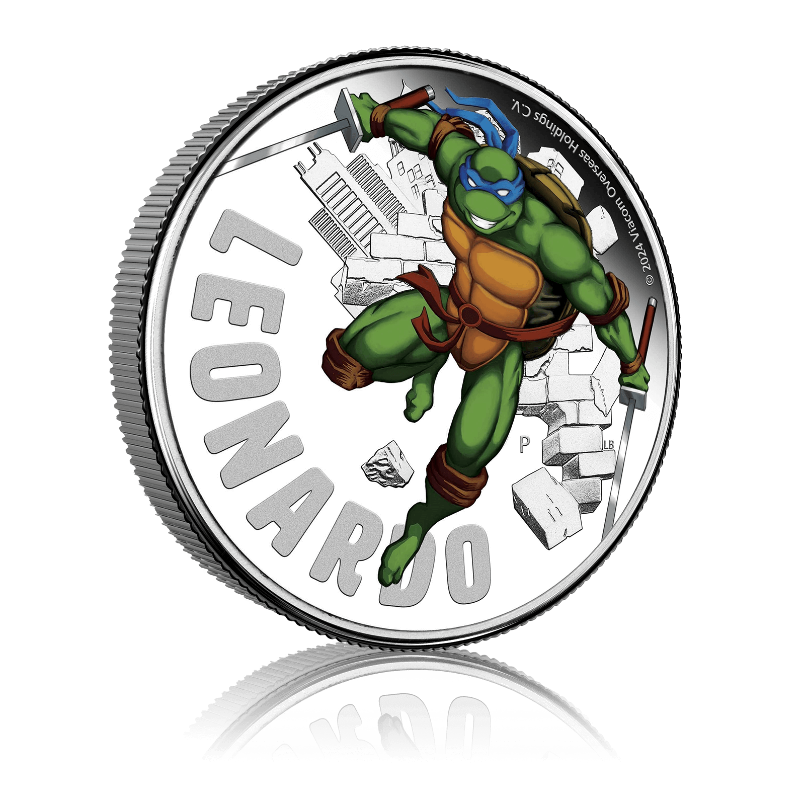 1oz Silver Teenage Mutant Ninja Turtles Leonardo (2025) 4